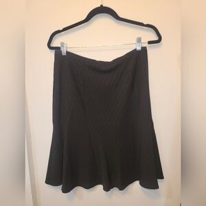 Old Navy Black Pinstripe A-Line Skirt